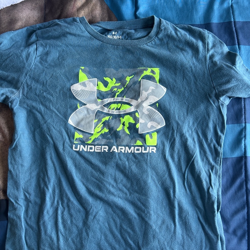 Under Armour Blue Graphic T-Shirt boys